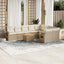 sofasæt til haven 10 dele med hynder polyrattan beige