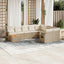 sofasæt til haven 10 dele med hynder polyrattan beige