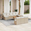 sofasæt til haven 11 dele med hynder polyrattan beige