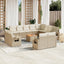 sofasæt til haven 13 dele med hynder polyrattan beige