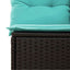 havesofasæt med 10 hynder sort polyrattan