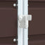 skraldespandsskjuler 72x81x115 cm 1 rum stål brun