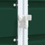 skraldespandsskjuler 216x81x115 cm 3 rum stål grøn