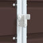skraldespandsskjuler 216x81x115 cm 3 rum stål brun