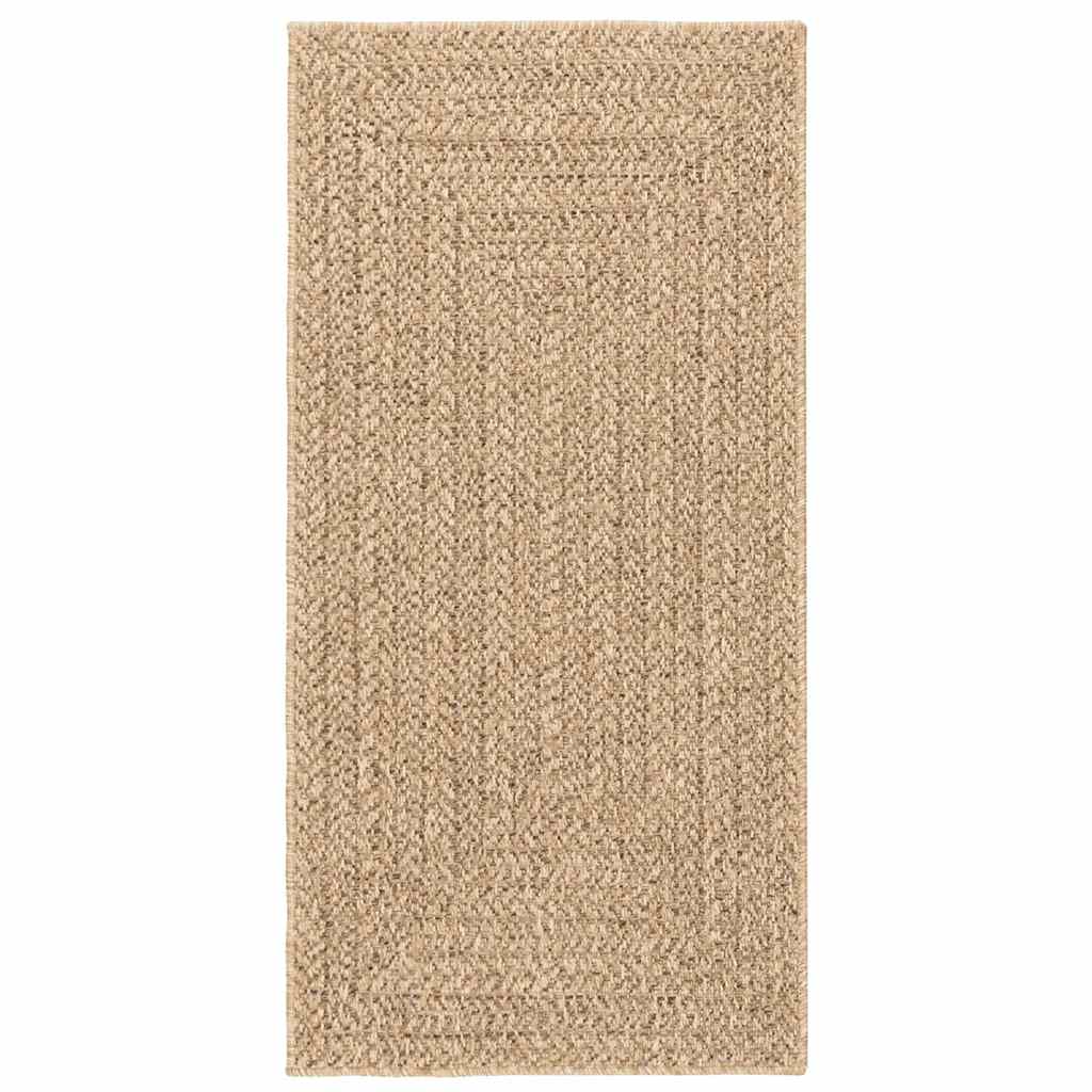 gulvtæppe ZIZUR 60x110 cm jute-look indendørs og udendørs