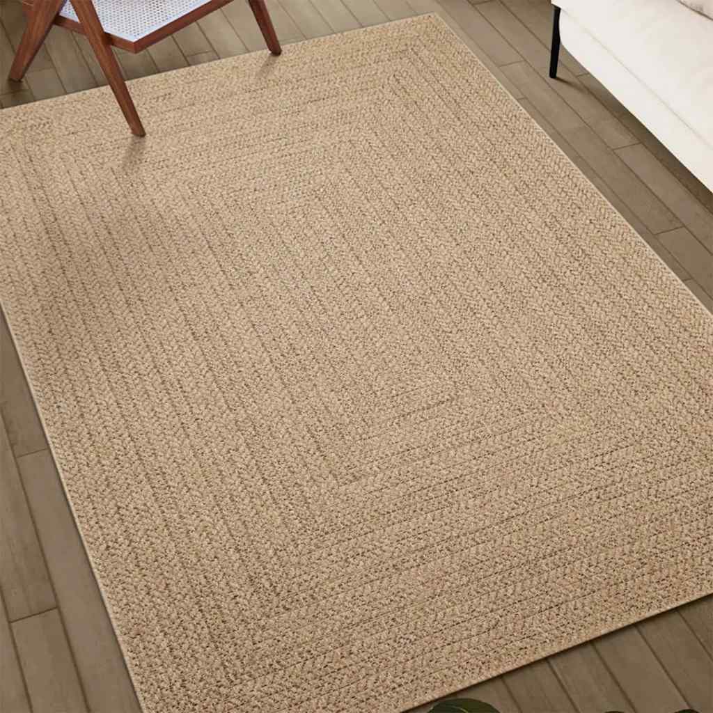 gulvtæppe ZIZUR 80x200 cm jute-look indendørs og udendørs