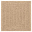 gulvtæppe ZIZUR 200x200 cm jute-look indendørs og udendørs