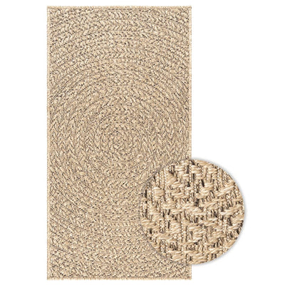 gulvtæppe ZIZUR 60x110 cm jute-look indendørs og udendørs