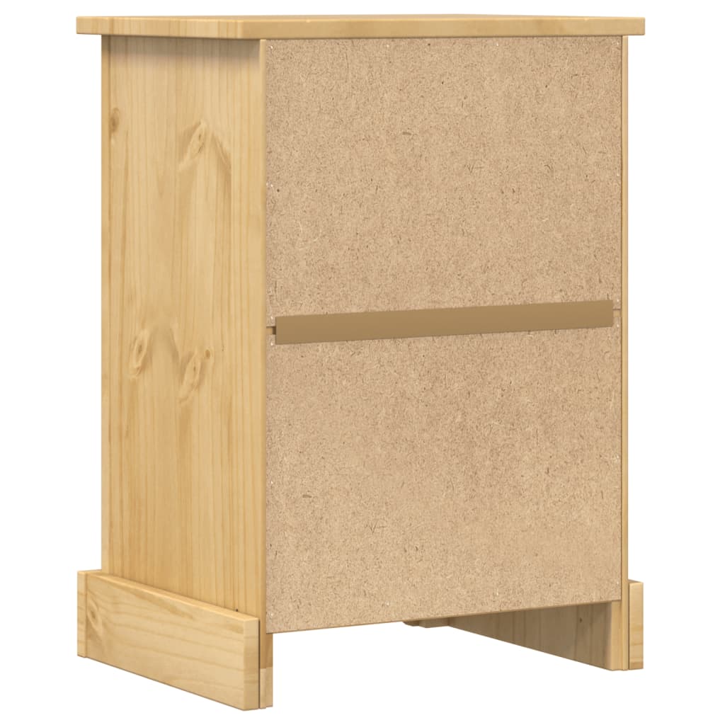 sengebord Corona 45x35x64 cm massivt fyrretræ