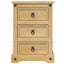 sengebord Corona 45x35x64 cm massivt fyrretræ