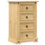 sengebord Corona 53x39x84 cm massivt fyrretræ