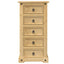 sengebord Corona 53x39x103 cm massivt fyrretræ