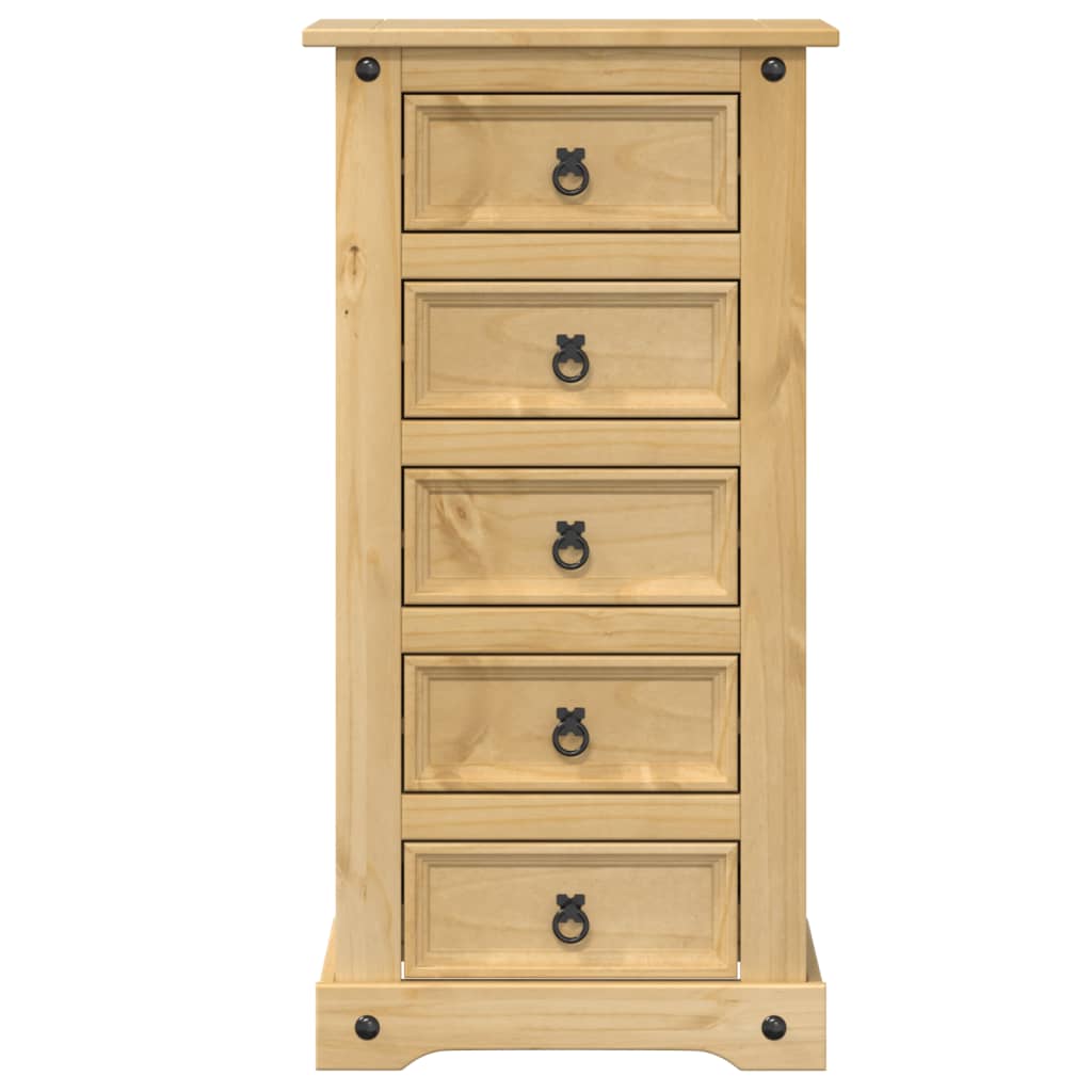 sengebord Corona 53x39x103 cm massivt fyrretræ