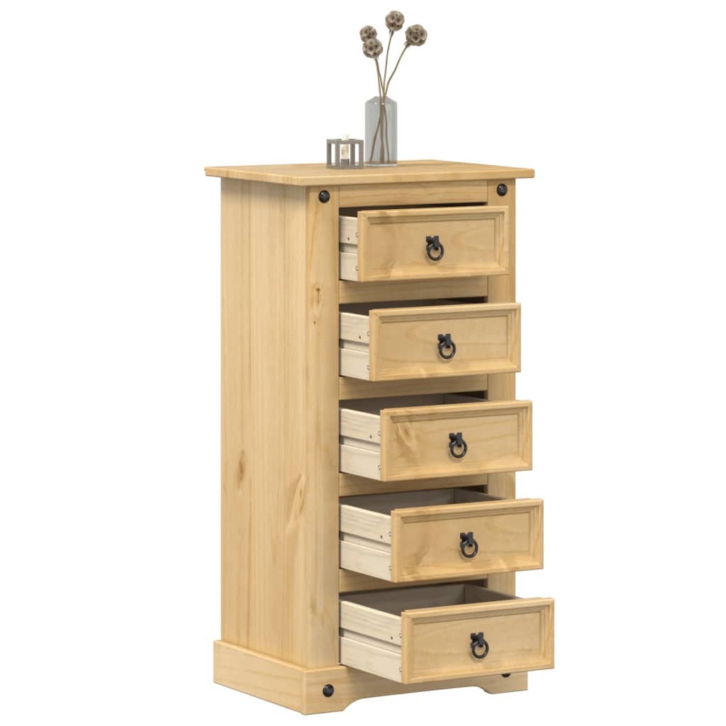 sengebord Corona 53x39x103 cm massivt fyrretræ