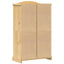 garderobe "Corona" 101x52x170 cm massivt træ fyrretræ