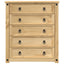 kommode Corona 80x40x89 cm massivt fyrretræ