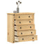 kommode Corona 80x40x89 cm massivt fyrretræ