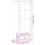 reol Corona 40x30x110 cm massivt fyrretræ