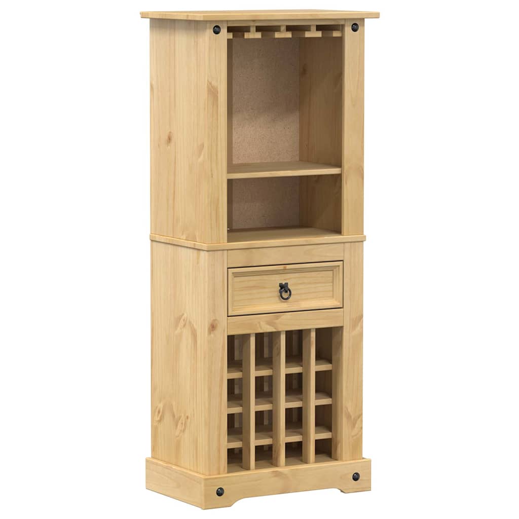 vinreol Corona 56x35x134,5 cm massivt fyrretræ