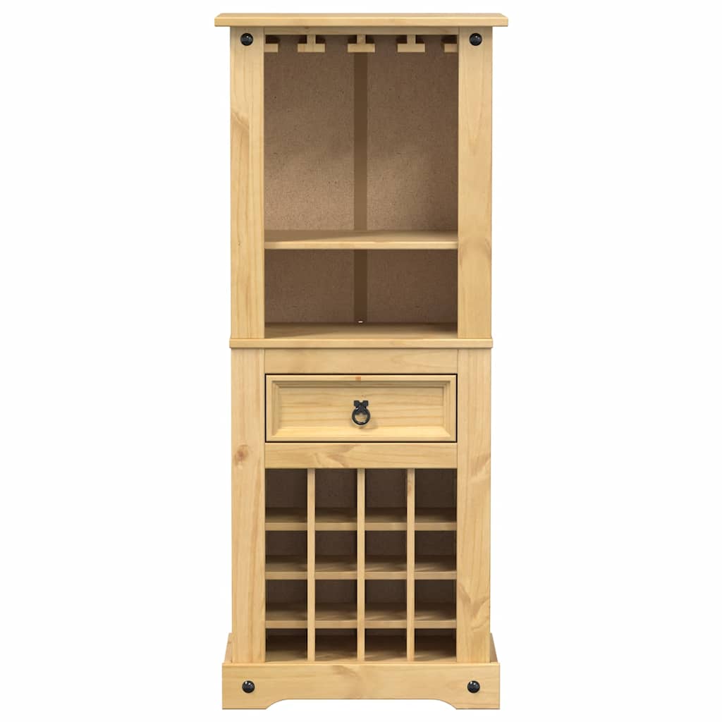 vinreol Corona 56x35x134,5 cm massivt fyrretræ