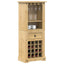 vinreol Corona 56x35x134,5 cm massivt fyrretræ