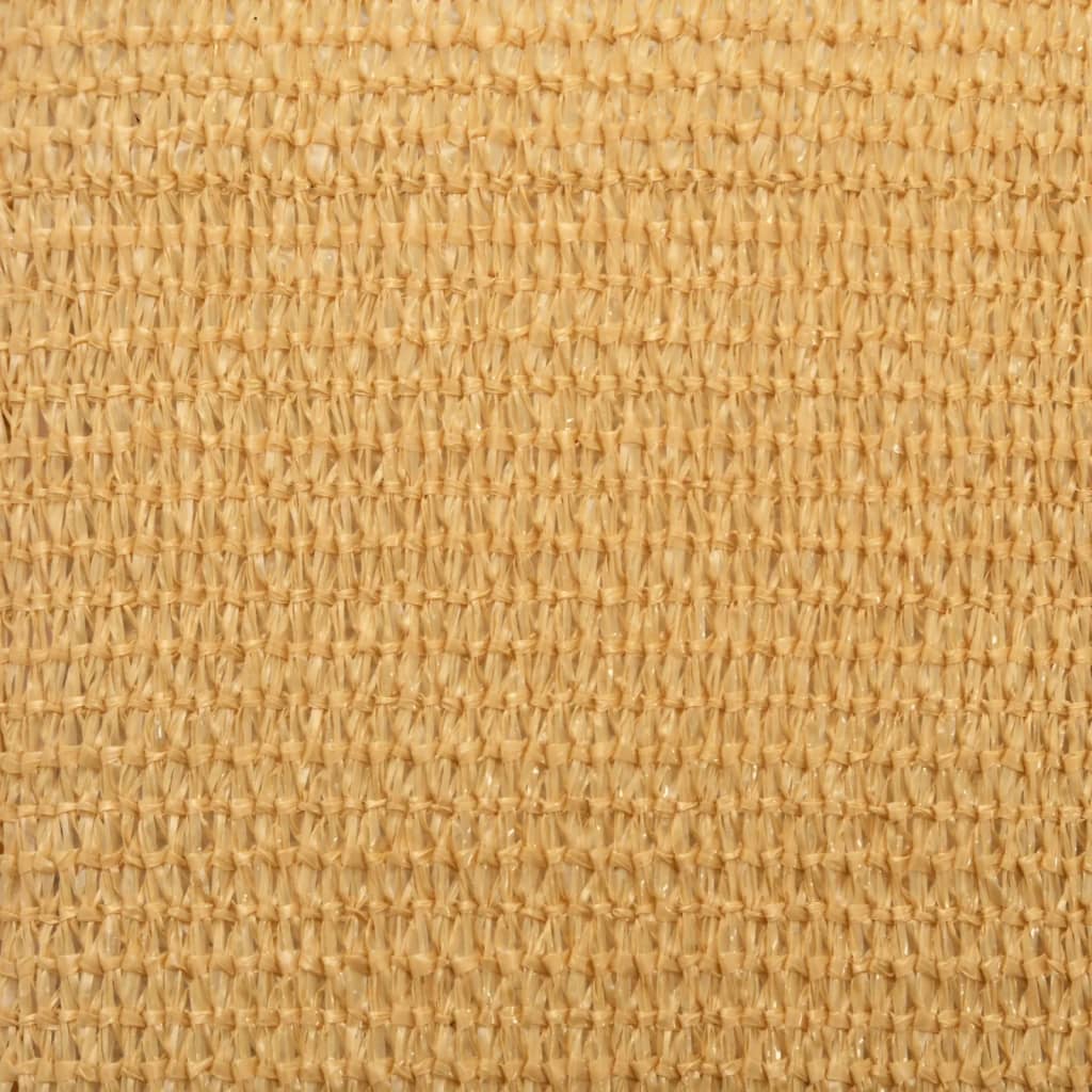 solsejl 2x4,5 m 160 g/m² HDPE rektangulær sandfarvet