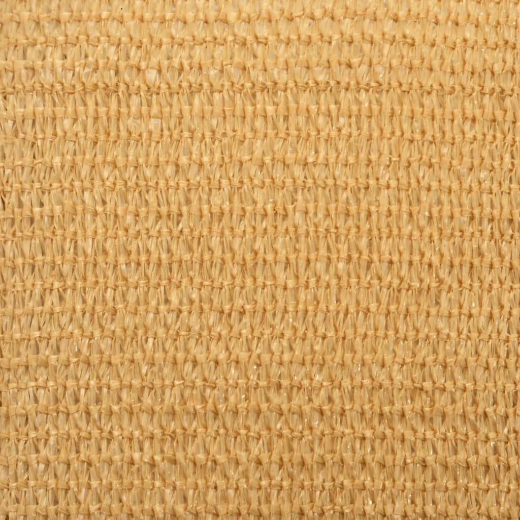 solsejl 3x4,5 m 160 g/m² HDPE rektangulær sandfarvet