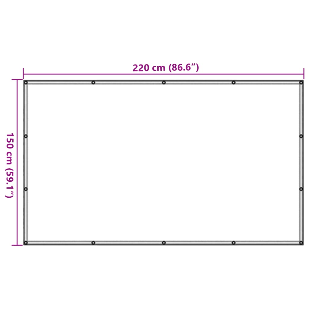 trailernet 1,5x2,2 m HDPE grøn