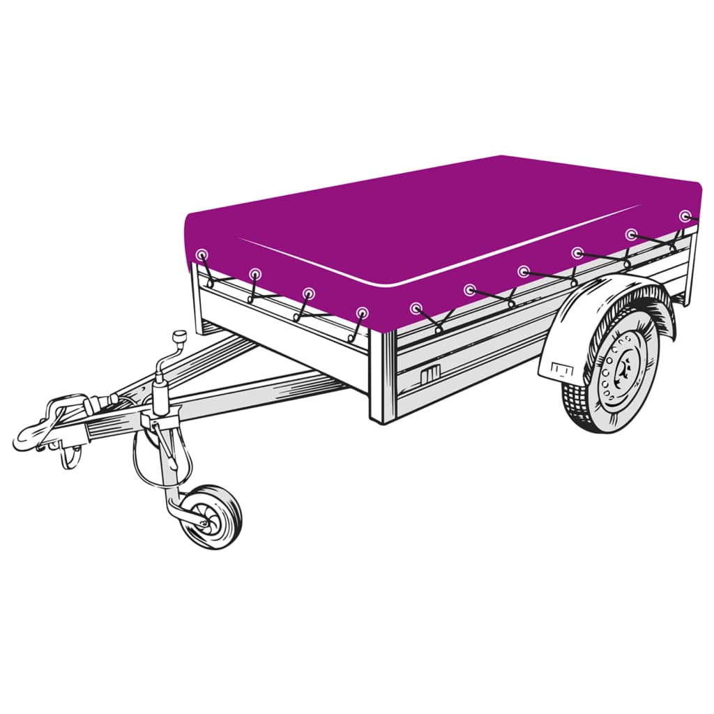 trailernet 2x3,5 m HDPE grøn