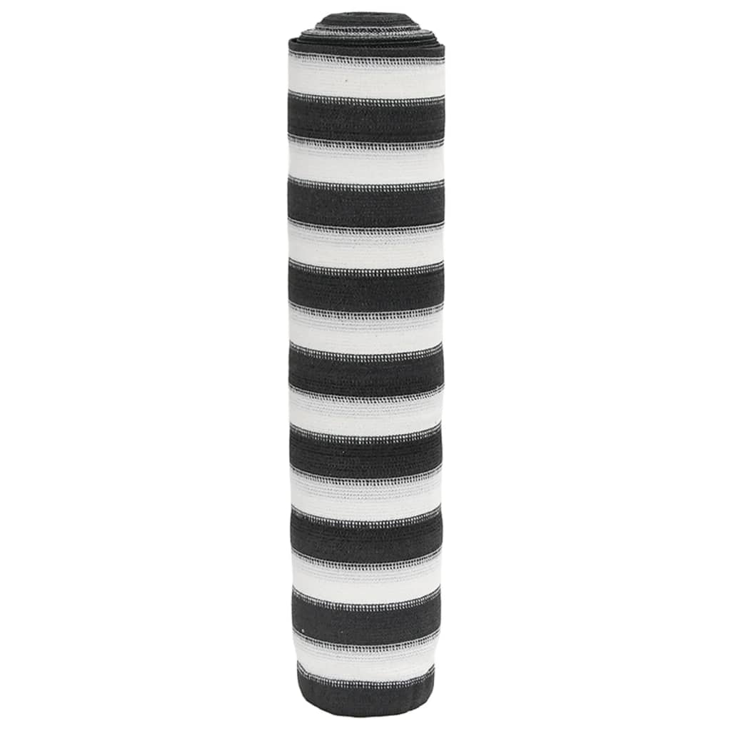 afskærmning 1,8x10 m 75 g/m² HDPE antracitgrå og hvid