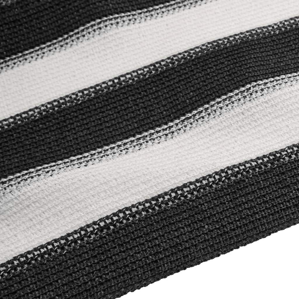 afskærmning 2x10 m 195 g/m² HDPE antracitgrå og hvid