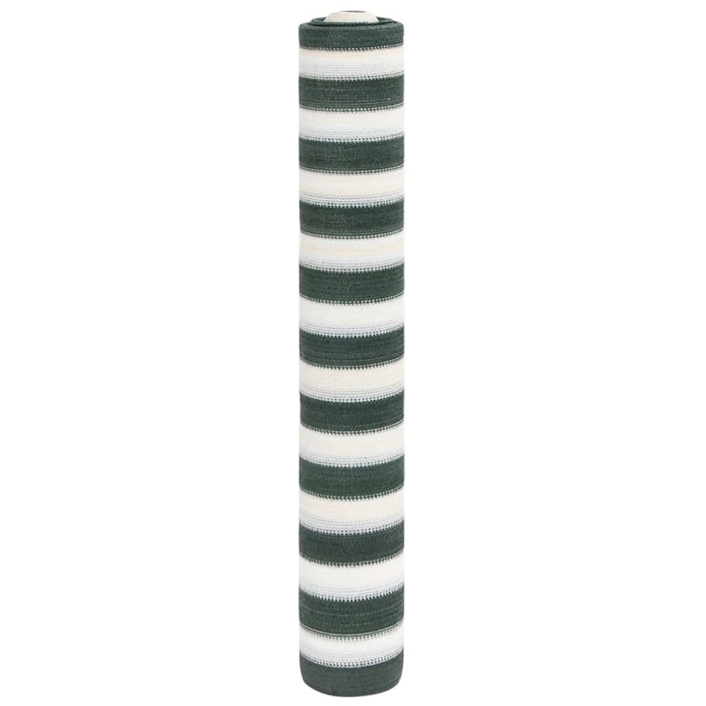 afskærmning 1,5x25 m 195 g/m² HDPE grøn og hvid