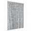flueforhæng 1118x220 cm chenille grå og sort-hvid