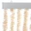 flueforhæng 118x220 cm chenille beige og hvid