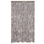 flueforhæng 118x220 cm chenille brun og hvid