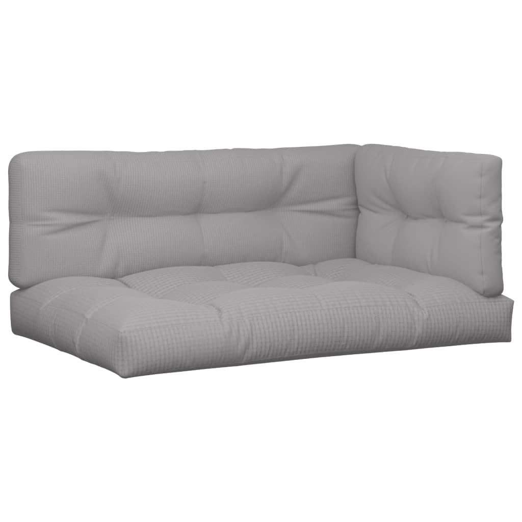 pallehynder 3 stk. stof grå