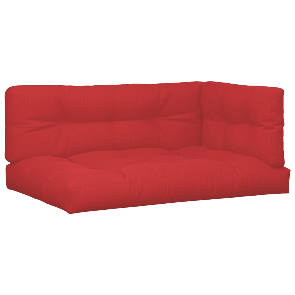 pallehynder 3 stk. stof rød
