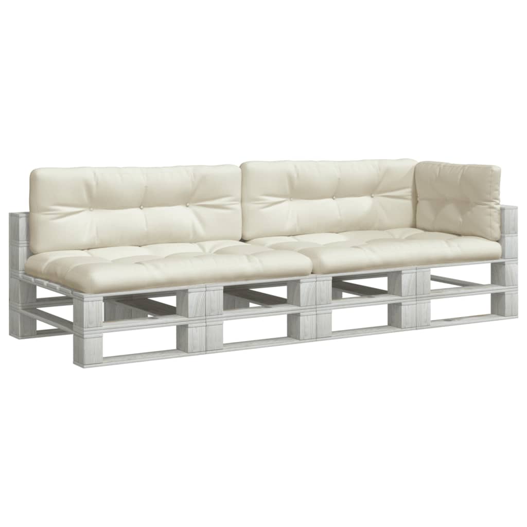 pallehynder 5 stk. stof cremefarvet