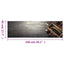 køkkentæppe 45x150 cm vinflaske vaskbart velour grå