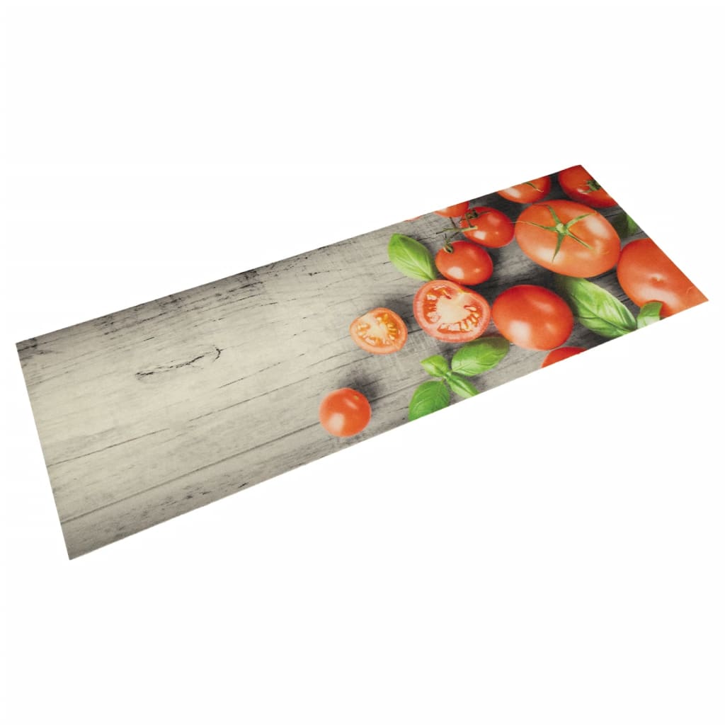 køkkentæppe 60x180 cm tomatdesign vaskbart velour