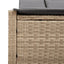 solseng med hynder polyrattan beige