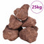 vulkanske sten 25 kg 10-30 cm rød