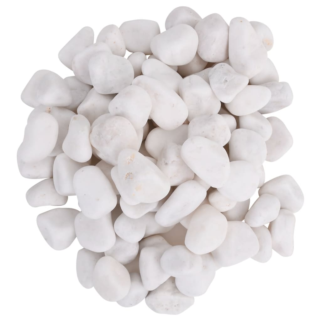 polerede småsten 25 kg 2-5 cm hvid