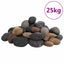 polerede småsten 25 kg 5-8 cm flerfarvet
