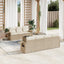 sofasæt til haven 8 dele med hynder polyrattan beige
