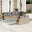 sofasæt til haven 8 dele med hynder polyrattan beige