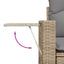 sofasæt til haven 10 dele med hynder polyrattan beige