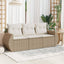 sofasæt til haven 3 dele med hynder polyrattan beige
