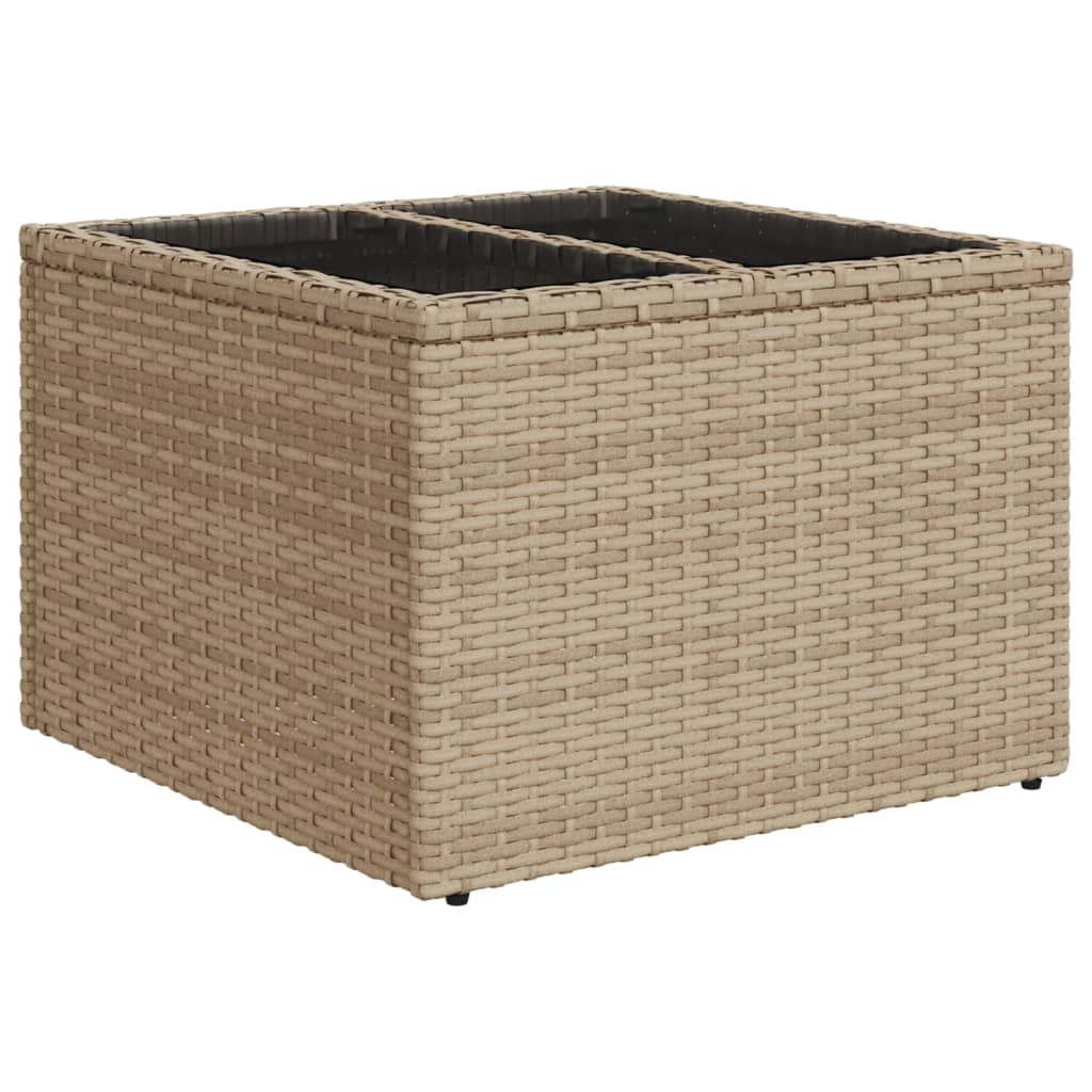 sofasæt til haven 10 dele med hynder polyrattan beige