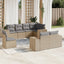 sofasæt til haven 8 dele med hynder polyrattan beige
